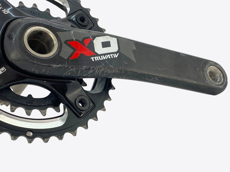 underside of the right crank arm