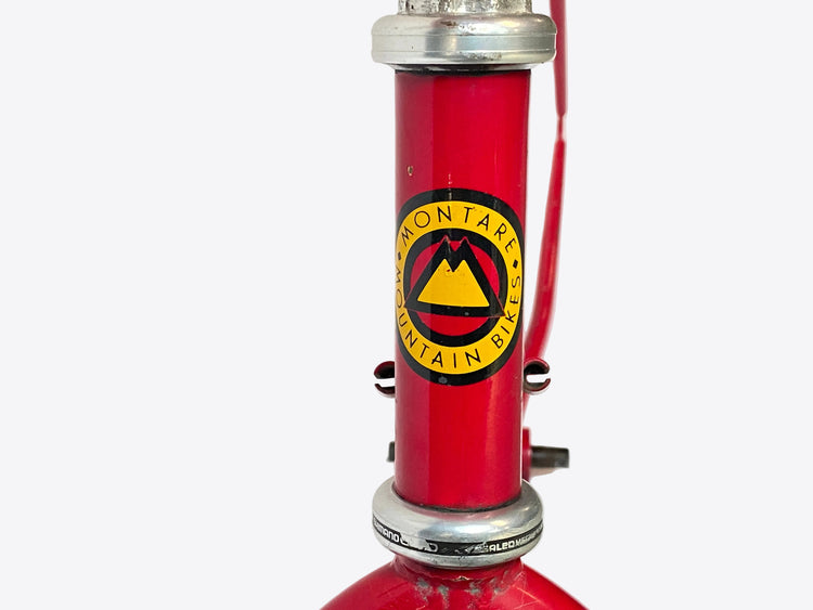 view of the head tube decal