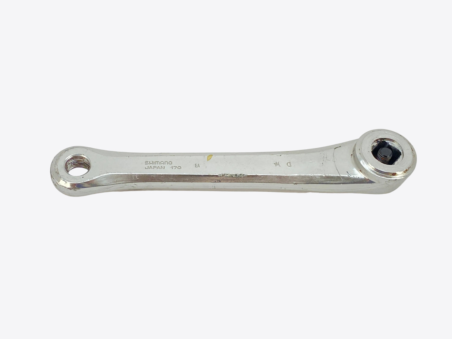 backside of the left crank arm