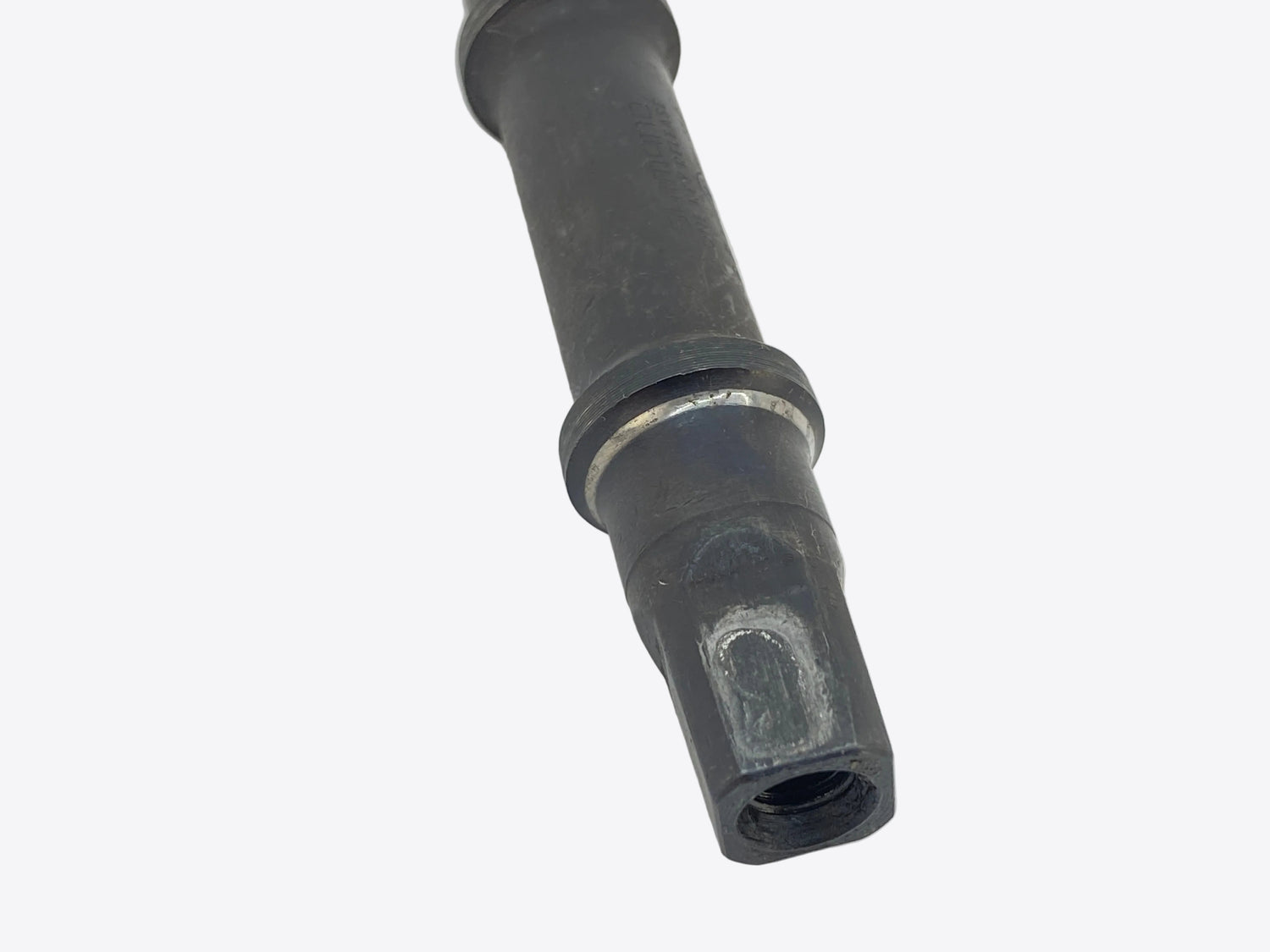 close up of the spindle end