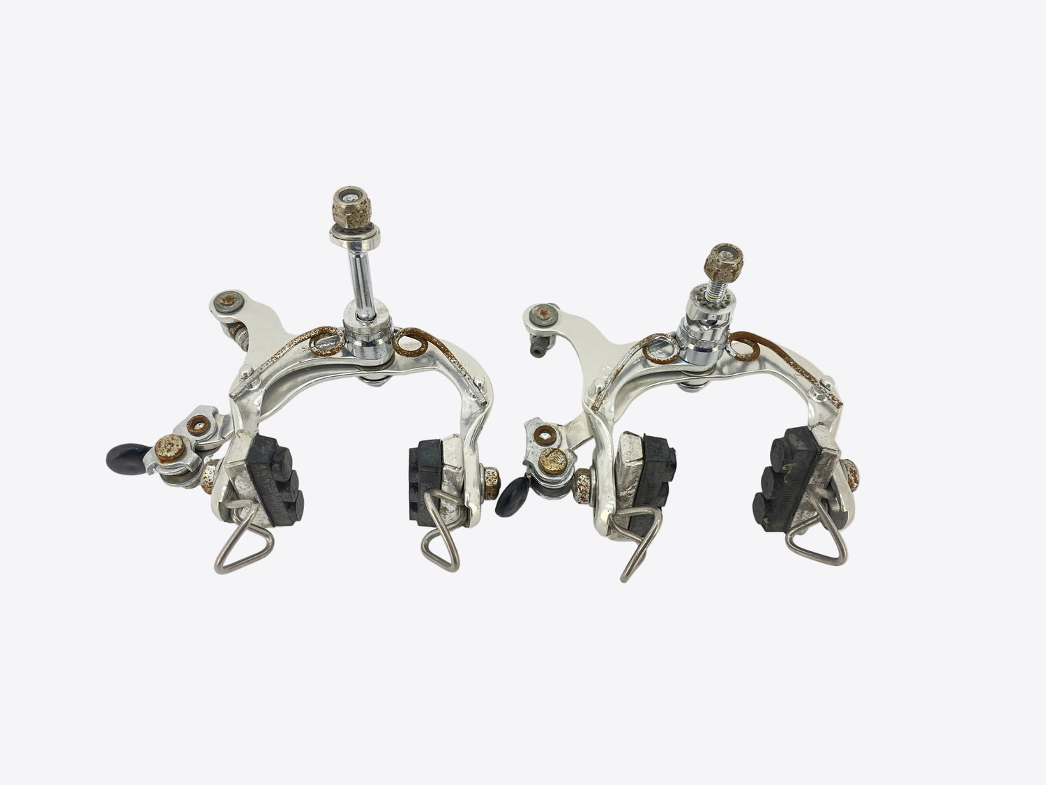 backside view of the brakes