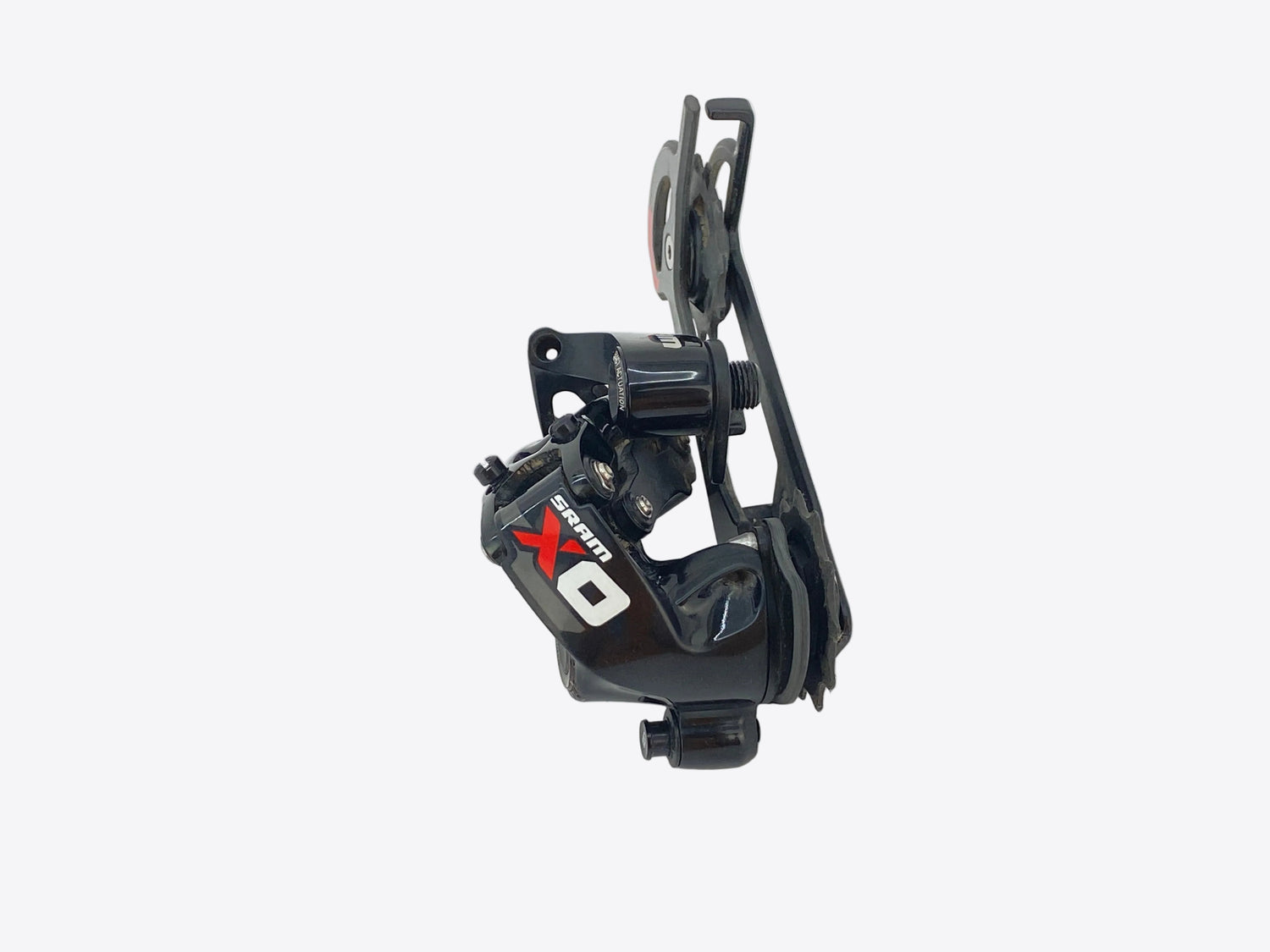 top view of the derailleur
