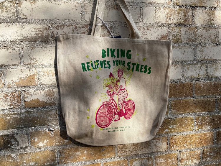 Bicycle-themed Canvas Tote Bags