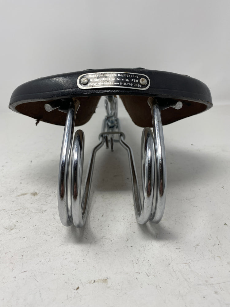 Custom Leather Bicycle Saddle Penny Farthing Unique Hi Wheel